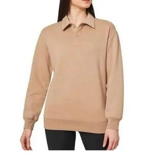 Mondetta Ladies' Collared Fleece Pullover Top Women's Sweater Size: S